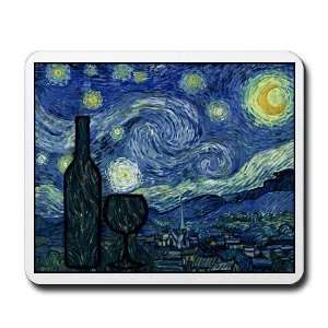 Wine at Night Art Mousepad by 