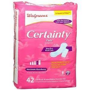   Certainty Pads for Women, Maximum Absorbency, 42 