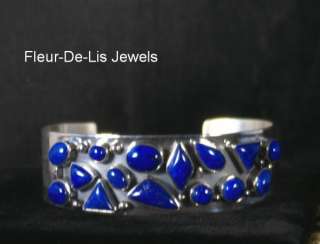 Jay King MINE FINDS Lapis Lazuli Cuff Bracelet Sterling Silver  
