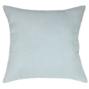  Dusty Blue Suede Pillow Set Includes 2   18 in. Sq 