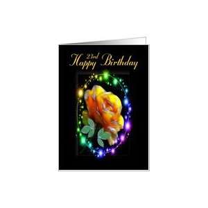  Happy Birthday ~ Age Specific 23rd ~ A Yellow Rose 