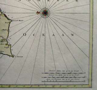 1759 GIBRALTAR STRAIT Tangiers CADIX Andalusia LISBON * Dutch nautical 