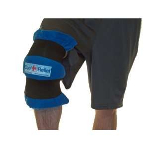  Soft Gel Knee Ice Wrap by Cool Relief (2 Removeable 