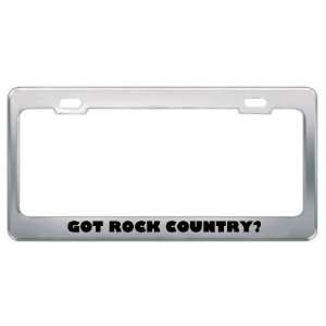 Got Rock Country? Music Musical Instrument Metal License Plate Frame 