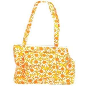  Lilly Open Tote Pet Carrier   Orange Flower  Size SMALL 