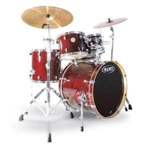Mapex Meridian Fusionease 5 Piece Drum Set, Transparent Cherry red