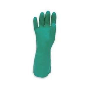  9 13 Unlined 14 MIL Unsupported Green Nitrile Glove With 