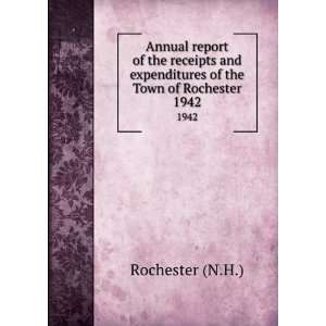   expenditures of the Town of Rochester. 1942 Rochester (N.H.) Books
