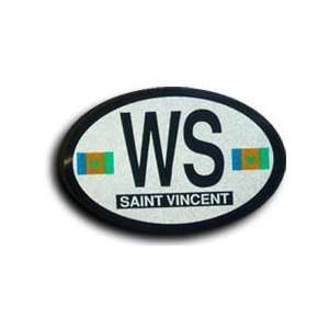  St. Vincent and the Grenadines   Oval decal Patio, Lawn 