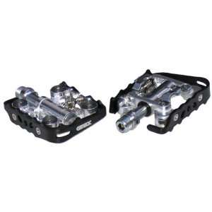  Genetic Chimera clipless/cage pedals, black/silver Sports 