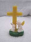 vintage easter tavern candle cross angel bunny yellow returns not