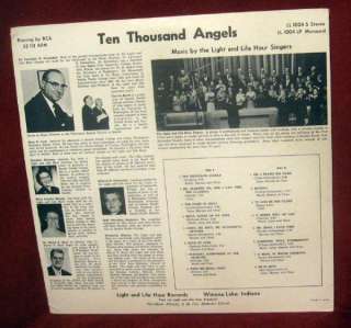 33 LP Record Ten Thousand Angels Light Life Hour Singers Gospel 