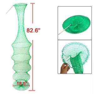  Layer Grn Knot Mesh Cage Fishing Keep Net