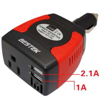   ac 150w car power inverter laptop adapter cellphone gps lg usb charger