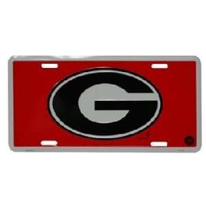  University Of Georgia Car Tag Red G Case Pack 48 