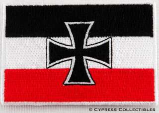 GERMAN NAVY WWI JACK FLAG iron on patch CROSS GERMANY  