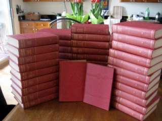 HARVARD CLASSICS 51 Volumes Set   Beautiful Red Binding including 