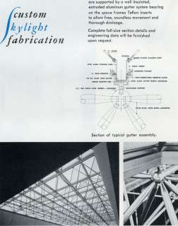 1961 Super Sky Products Co Catalog Skylight w/ Asbestos  
