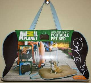 Animal Planet Brown Ultra Soft 20 X 27 Portable Pet Bed NIB 