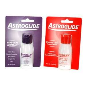 Astroglide 1 oz Warming and Regular Lube Personal Lubricant Travel 