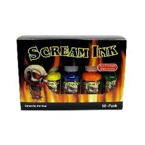  Scream Ink 10 Pack Set 4 oz Electronics