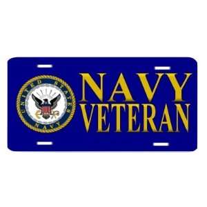  United States Navy Veteran USN Auto Vanity Front License 