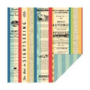  October Afternoon Boarding Pass Double Sided Paper 12X12 