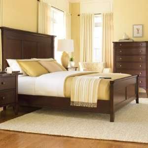  Abbott Place Panel Bed in Rich Warm Cherry Size King 