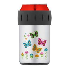  Thermos Can Cooler Koozie Retro Butterflies Everything 