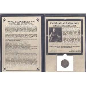  Tibet Silver Tanka Coin of the Dalai Lama with Album And 