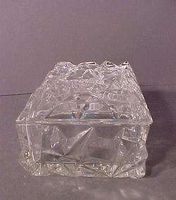 ABSTRACT CUBIST RUBA ROMBIC*TIFFANY & CO.*GLASS JEWELRY BOX ART DECO 