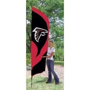 Atlanta Falcons Applique Embroidered House Yard Tall Team Flag W/Pole 