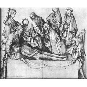 The Entombment 16x13 Streched Canvas Art by Bosch, Hieronymus
