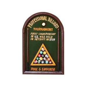   Products Professional Billiard Tournament Sign