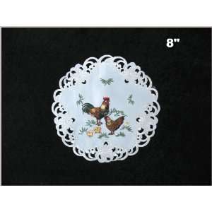  Rooster Doily, 8, 12, 16 or 24, Selected By Clicking 