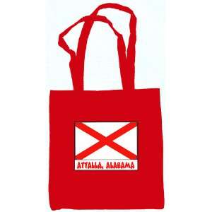  Attalla Alabama Souvenir Tote Bag Red 