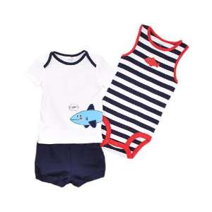  Carters Fishy Friends Tanktop Bodysuit / T Shirt / Shorts 