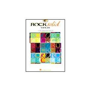    Hal Leonard Rock Solid Book & CD (Violin) Musical Instruments