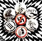 ANTI NAZI Anti Fascist Punk political 7 Button LOT badge pin set items 