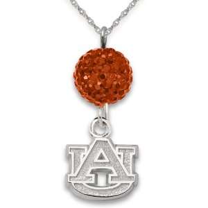 Auburn University Crystal Ovation Necklace/Sterling Silver