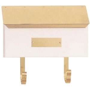   Smooth White Classic Rancher Wall Mounted Mailbox
