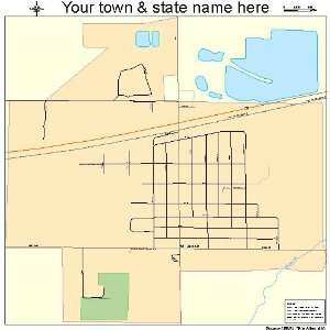  Street & Road Map of St. Jacob, Illinois IL   Printed 