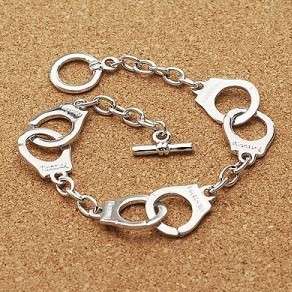 Unique Handcuffs Chain Bracelet  