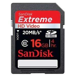   Extreme HD Video SD Card (Flash Memory & Readers)