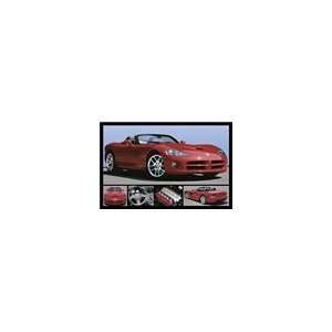 HUGE LAMINATED / ENCAPSULATED Dodge Viper SRT 10 Red Sports Car 5 Pics 