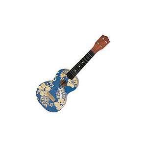 23 Vintage Ukuleles   Blue Floral 