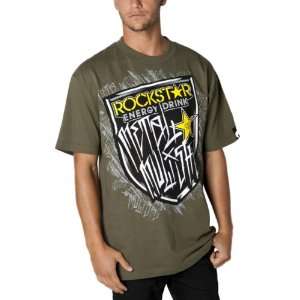Metal Mulisha Rockstar Shield Mens Short Sleeve Sportswear Shirt w 
