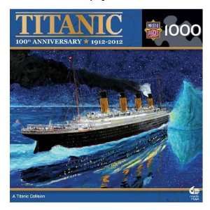   Titanic 1000 Piece Puzzle, Titanic Collision Toys & Games