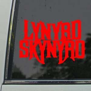  Lynyrd Skynyrd Red Decal Southern Rock Band Car Red 