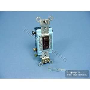 Leviton KEYED Brown Tamper Resistant Locking INDUSTRIAL Light Switch 4 